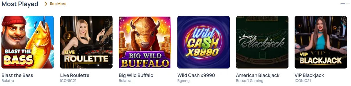 spindog casino most played